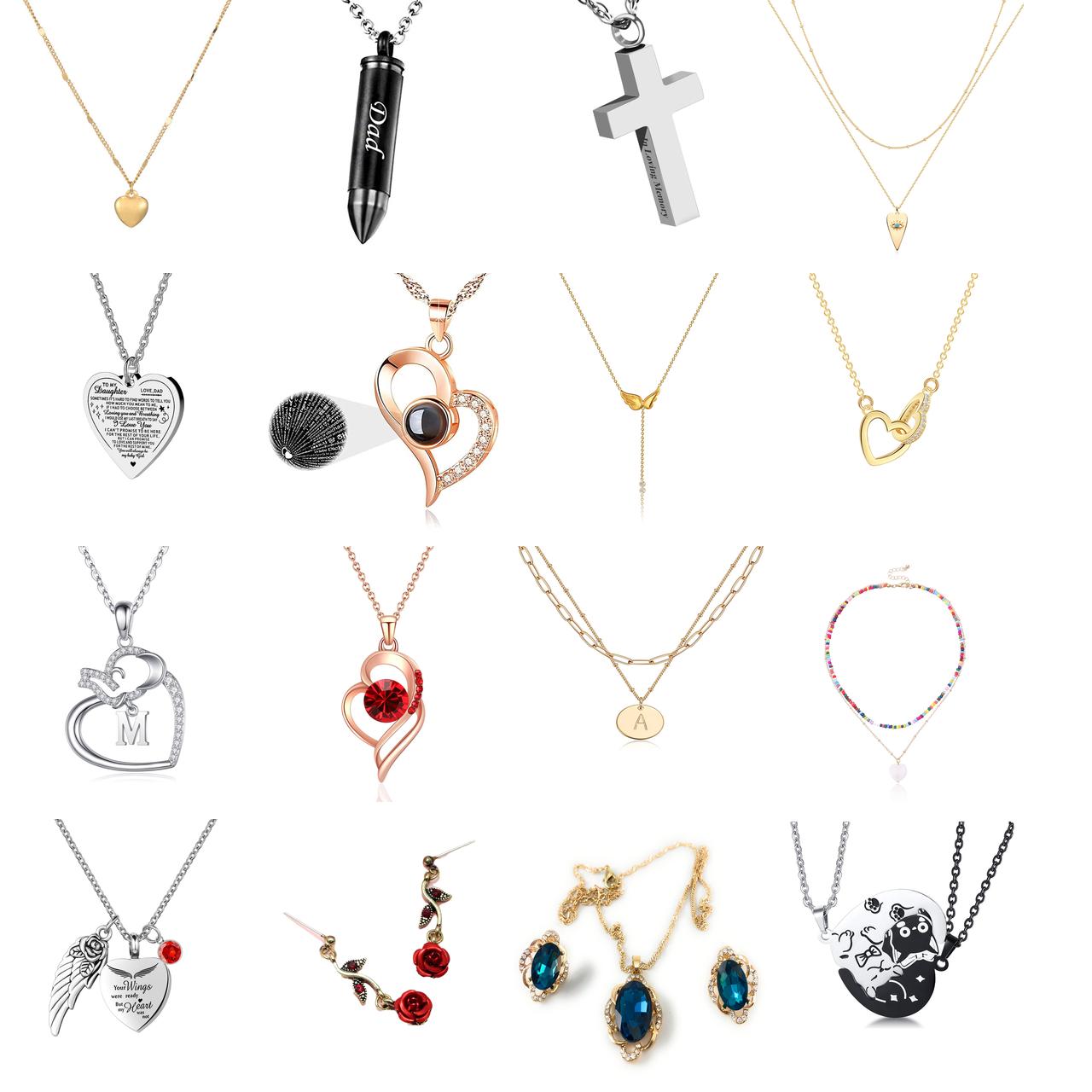 

Pendant Necklaces 18k Gold/sier Plated Dainty Heart Necklace Cubic Zirconia Love Jewelry Gift For Mom Women Girls amILD