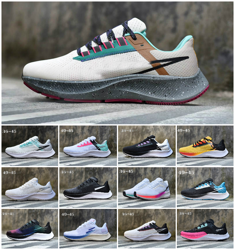 

Air ZOOM PEGASUS 37 Casual Shoes Mens Women Max 38 39 LE Greedy Be True Triple White Midnight Black Navy Chlorine Blue Ribbon Green Wolf Grey Designer jogging Sneakers, Bubble package bag