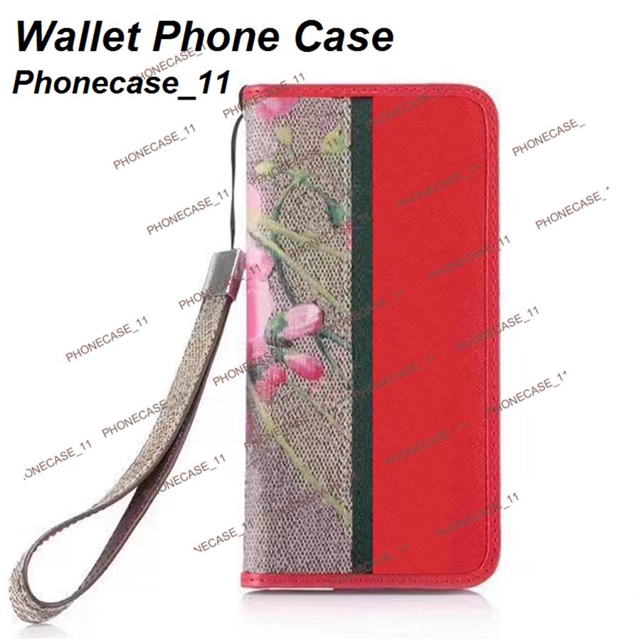

Fashion Designer Card Wallet Leather Phone Cases for Iphone 13 12 11 Pro Max case 11Pro X XR XS 8 8P 7 7P 052224322w