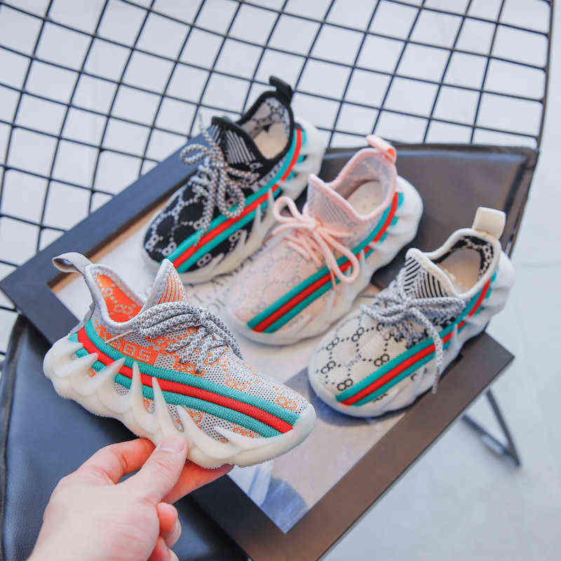 

New Children's Shoes Kids Casual Shoes Fashion Breathable Soft Bottom Non-Slip Boys Girls Light Sneakers Tennis Shoes For Girls G220517, Pink