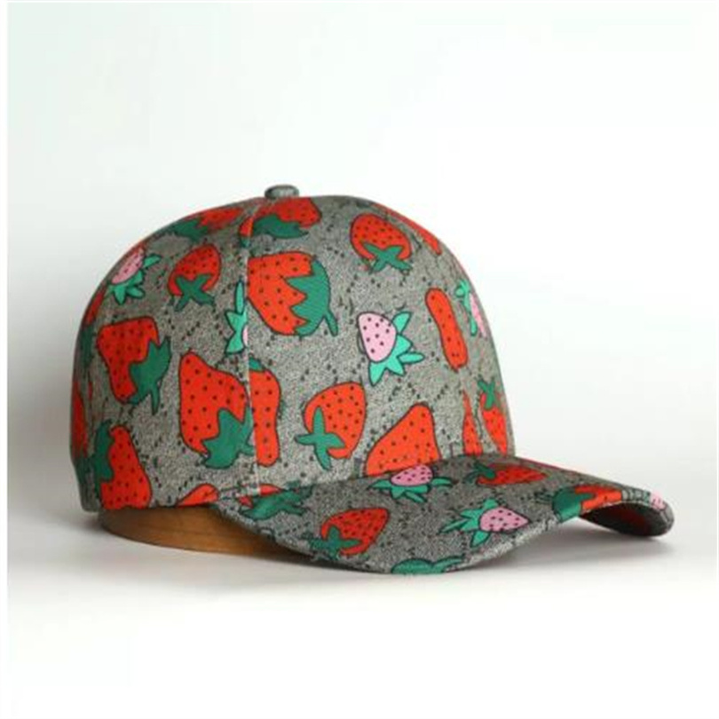 

High quality strawberry baseball caps man's cotton cactus classic letter Ball caps summer women sun hats outdoor adjustable Snapback Cap