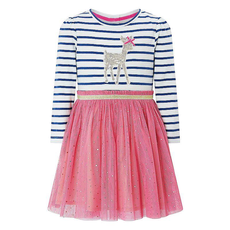 

Girl's Dresses Baby Girls Autumn Dress With Animal Appliques Long Sleeve Toddler For Girl Clothes Kids Casual Children ClothingGirl's Girl's, 85