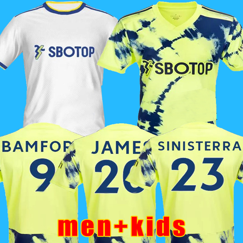 

22 23 BAMFORD Leeds UTd Soccer Jerseys UNITEDes 2022 2023 Aaronson Men Kids Football Shirts kit, 22-23 home men+patch
