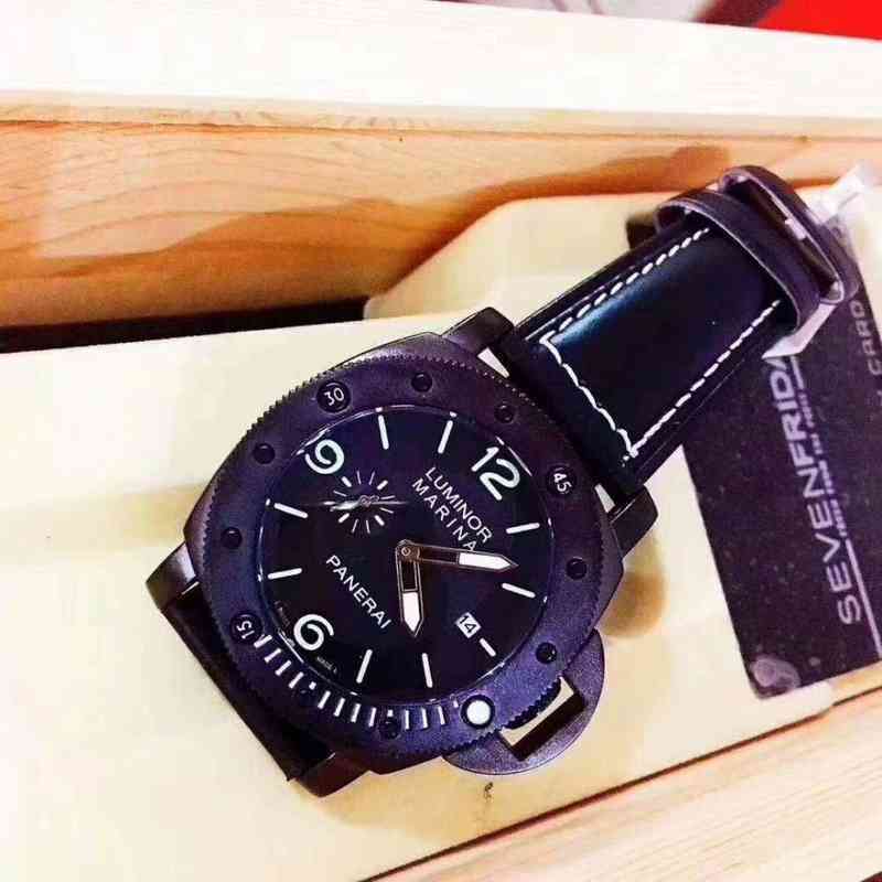 Luxury Watches for Mens Mechanical Wristwatch paner Men Fashion lumino Leather Casual Calendar Gentleman Designer