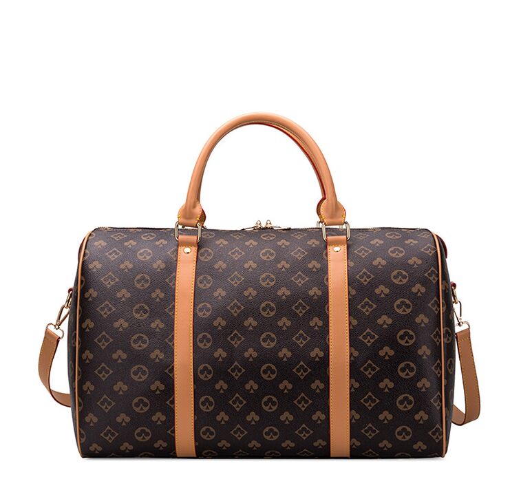 

Women Large Luggage Travel Bag Luxury Unisex Backpacks Fitness Weekend Bag Suitcase Soft Leather Handbag Duffle Men Weekender Bags, Withlogo