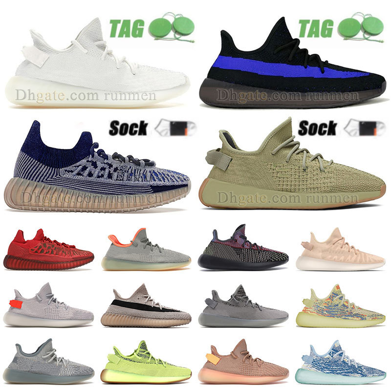 

2022 new mens womens running shoes wests CMPCT Slate Blue Real Bone Green in Dark Black Reflective Alll Red Mx Oat Moon Clay Ice vv2 Sneakers Platform Trainers, 36-45 cmpct slate blue
