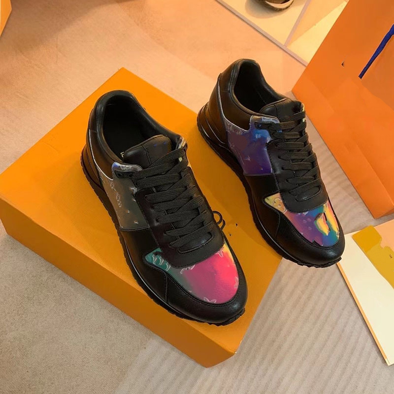 

High-top shoes 2021European star with the same paragraph leather upper mesh flat shoes factory direct free shipping35-46 mjkk0000007