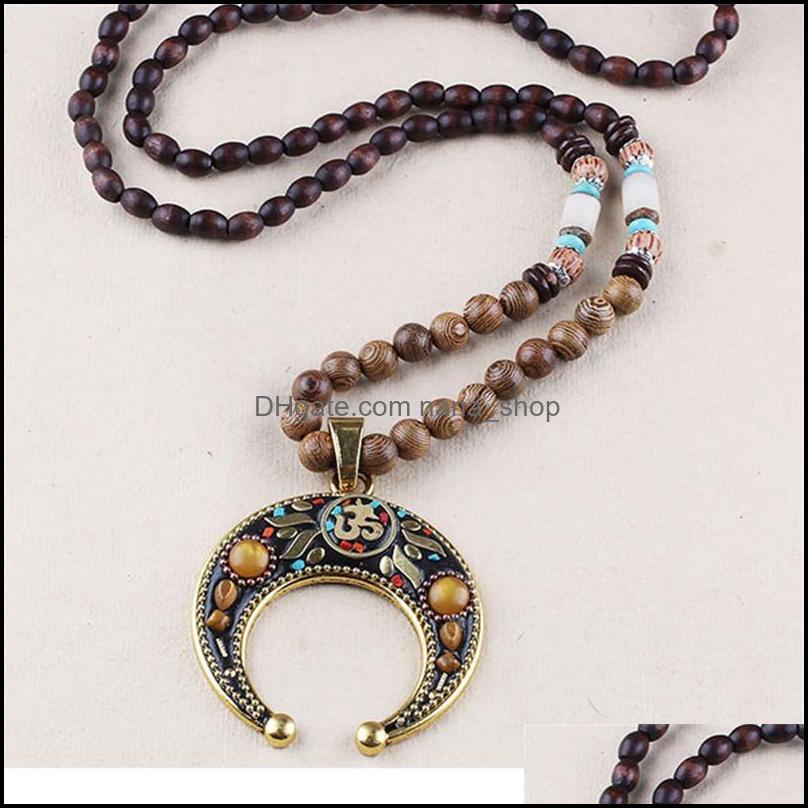 

Pendant Necklaces Pendants Jewelry Fashion Vintage Handmade Necklace Mala Buddhist Nepalese And Ethnic F Dhhw9