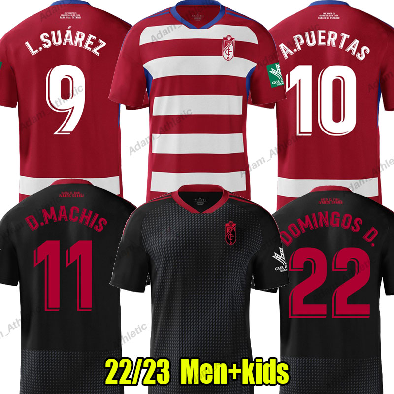 

camiseta Granada CF soccer jerseys 22 23 A.PUERTAS L.SUAREZ D.MACHIS Granada football shirts adult and kids kit M.AREZO Domingos Duarte ARIAS SORO jersey 2022 2023, 21-22 3rd kids