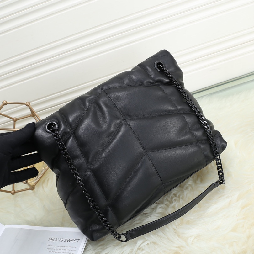 

Luxury Designer Sheepskin Shoulder Bag Cloud Soft Pleated High Quality Women Chain Shoulder Flap Large Capacity Tote Handbag