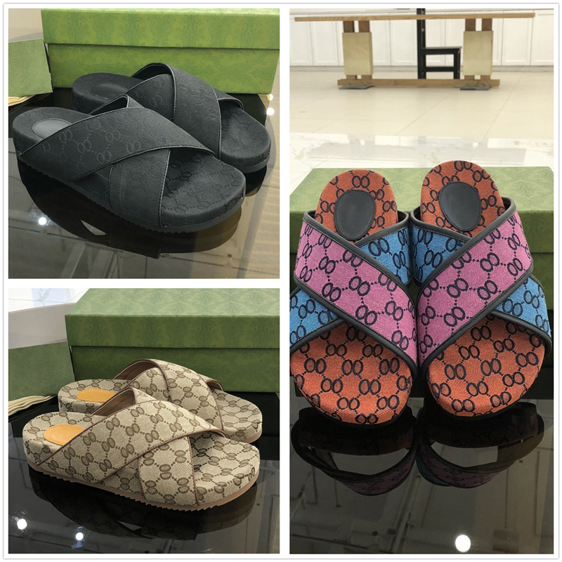 

2021 Couple Sandal Men Women slipper Fashion Designers Flat Slides Flip Flops Summer Outdoor Loafers Bath Shoes Beachwear Slippers with box, Custom made