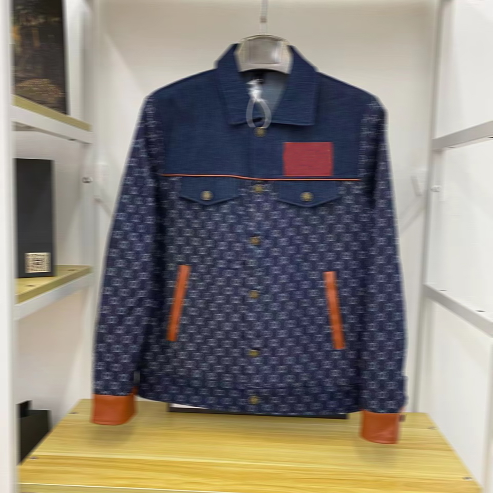 

B-169 Men's Designer Jackets with full letters 2022 spring new released tops, Blue
