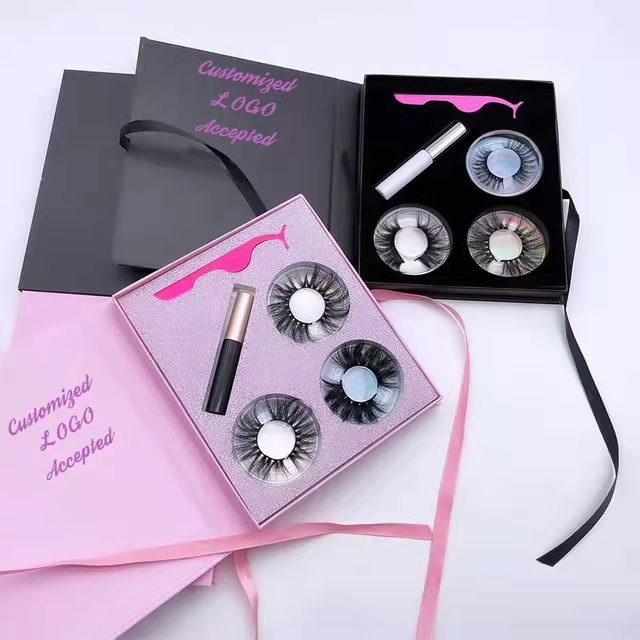 

Wholesale 3d/5d 25mm full strip eyelash extension real mink eye lashes private label packaging box vendor false mink eyelashes