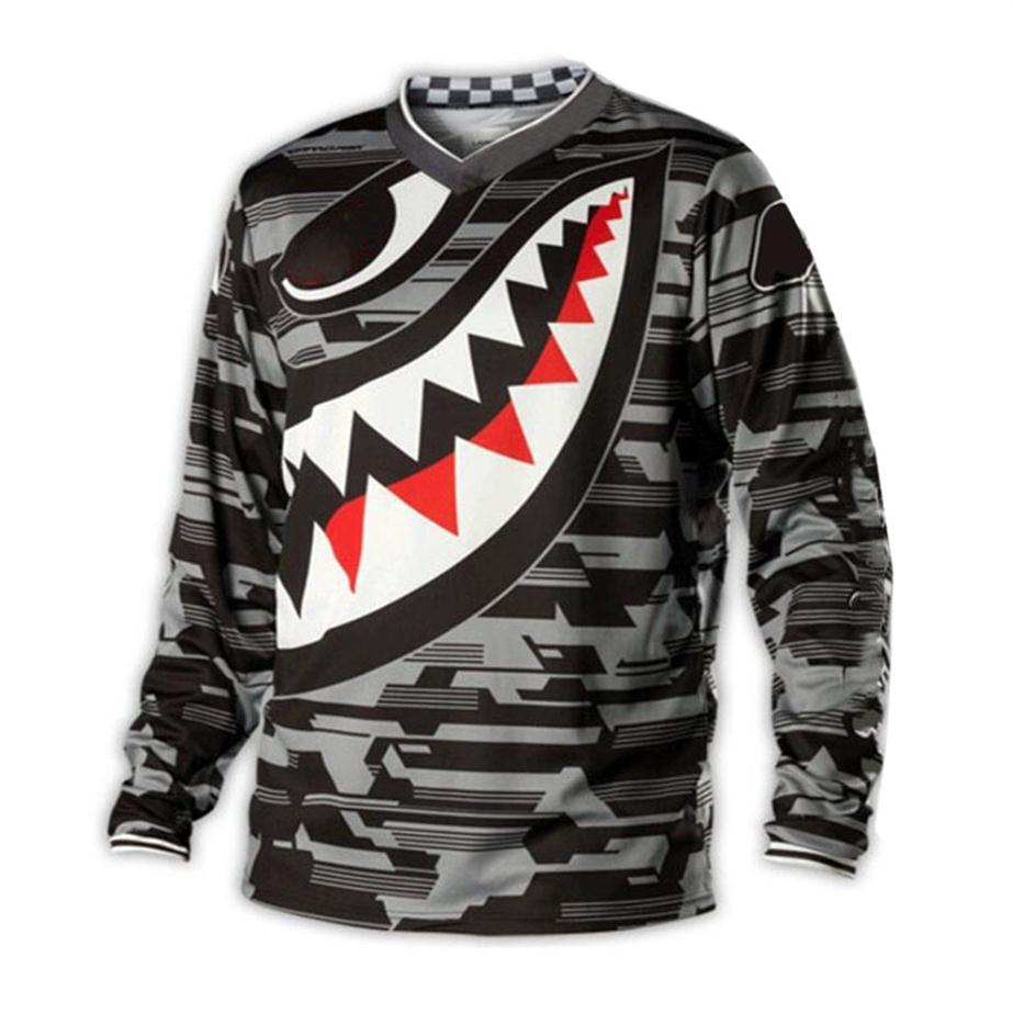 

Summer motorcycle downhill suit Men's long-sleeved quick-drying T-shirt Mountain bike riding suit Racing off-road shirt plus 217x