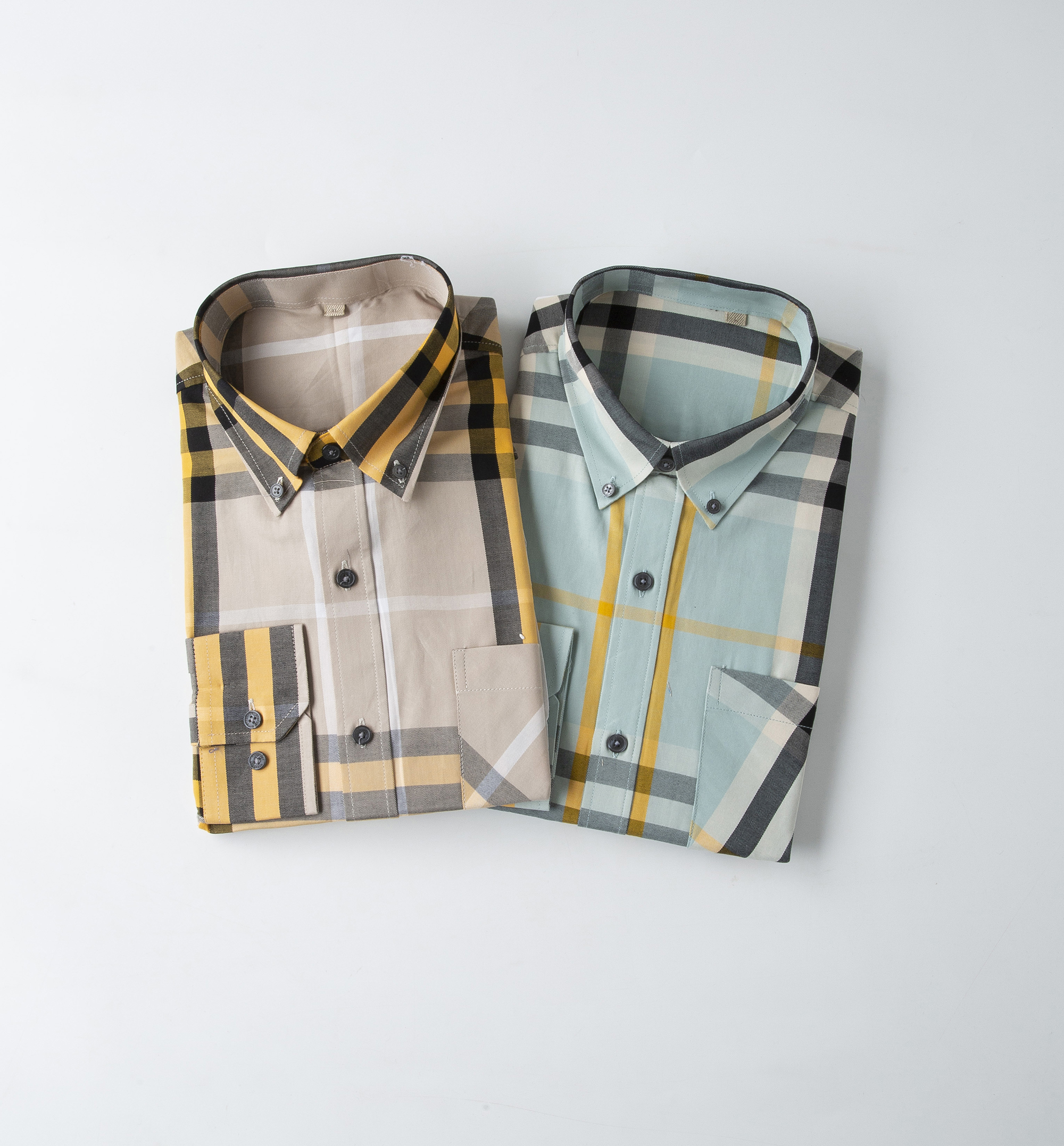 

Men's Dress Shirt Fashion Handbags have leisure Top Pony quality Embroidered shirt Long sleeve casual business Clothing Longs Shirts Asian size multi-color M- #27, Green