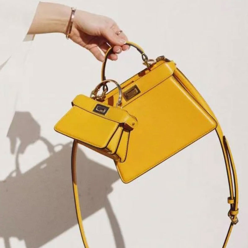 

Women Shoulder Bags Peekaboo Bag Lady Handbag Purse Plain Cowhide Smooth Leather Hardware Handle Rotary Lock With Interlayer Cross Body Wallet Quality, Blue