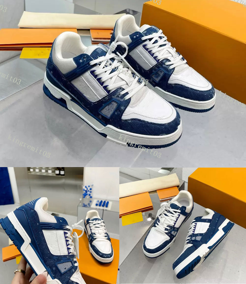 

Top Quality Designer Sneakers Vintage Trainers Luxury Womens Mens Casual Shoes Combination Large Sole Printing Designers Sneaker with Box, 21