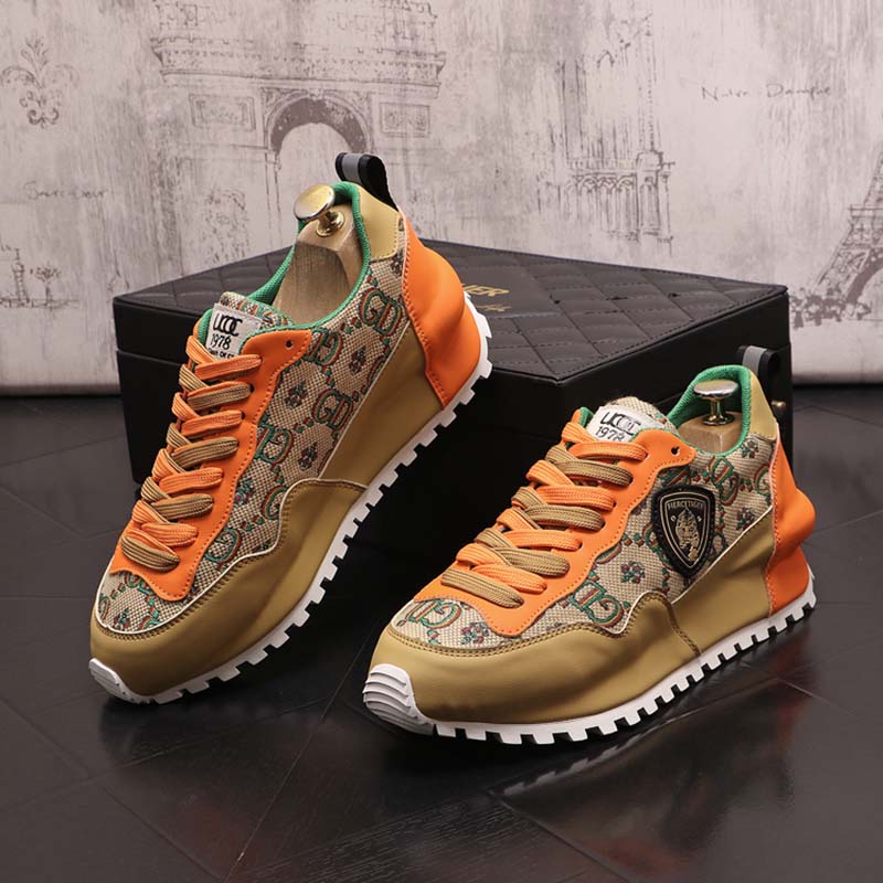 

Top Designer Men loafers Shoes double lace Non-slip embroidery color matching Masculino Evening Flat Casual Footwear