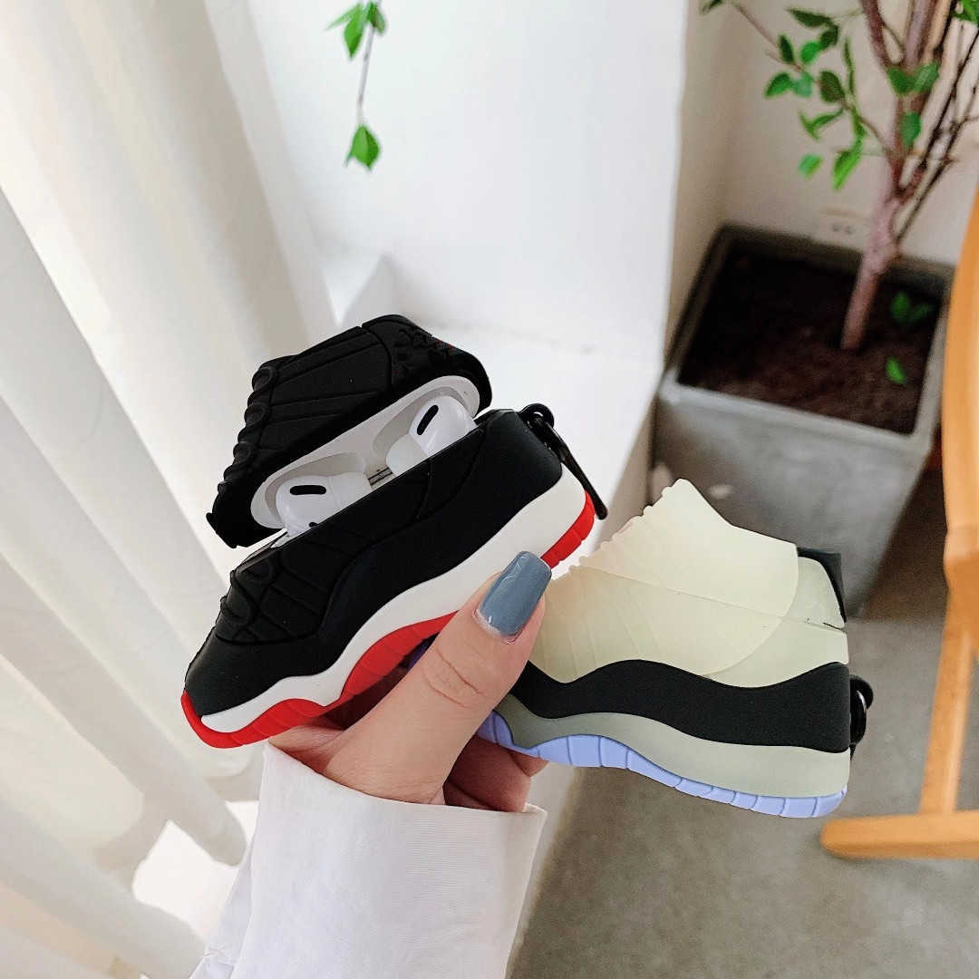 

Sports Basketball Shoes Earphone set Case for AirPods 3 Pro 1 2 case Silicone Wireless Bluetooth Headphones Luminous Cases Air Pods 1 2