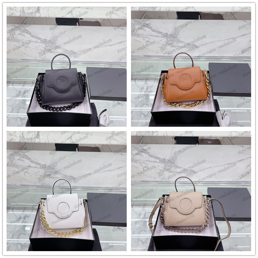 

La Medusa bags Small Handbag Womens Deisgner Leather Chain-link Shoulder Bag With Interchangeable Chain Luxury CrossBody Magnetic button closure