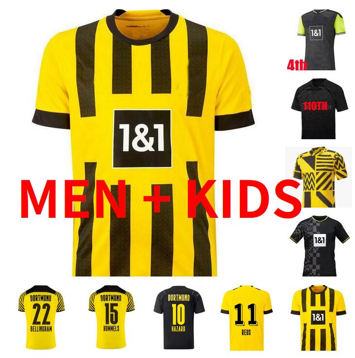 

HAALAND BVB soccer jerseys 22 23 YEYNA 2022 2023 BORUSSIA Jersey DOrtmund football shirt REUS NEONGELB BELLINGHAM HUMMELS BRANDT men kids kit REYNA maillot de foot, 21/22