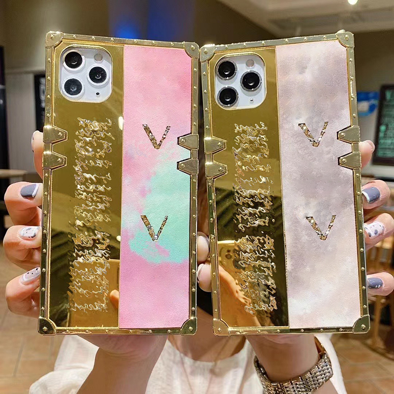 

Designer iPhone case gradient color 12promax cases all inclusive hard case XR xsmax metal letters fall proof very beautiful good