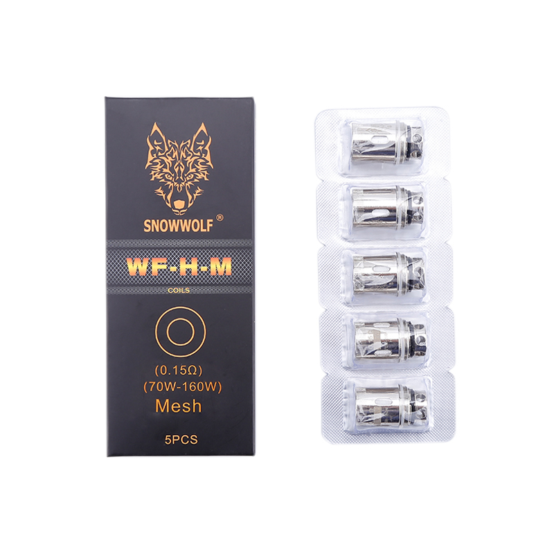 

200W POWER POWE Electronic Cigarettes KIT And COIL 30-200w Cig Sigelei For Snowwolf Mfeng Vape Mod With Atomizer Tank E Cigarette More puffs Than Disposable Puff Bar, Wf-m 0.13 ohm coil