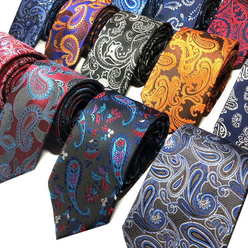 

Bow Ties High Quality 8cm Men Luxury Floral Flower Paisley Gravatas Jacquard Woven Necktie Wedding Business Party Neck Tie NeckwearBow