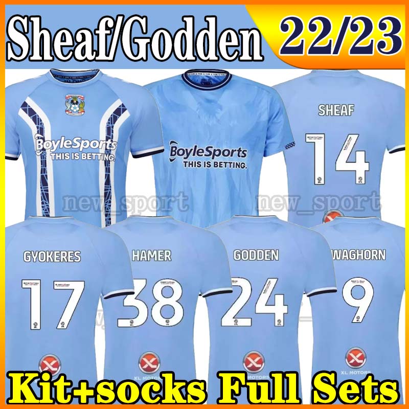 

22 23 Coventry City SOCCER Jerseys OSTIGARD JOBELLO WALKER McCallum DA COSTA HAMER Home Blue men 2022 2023 2021 FOOTBALL Shirts, 22 23 home
