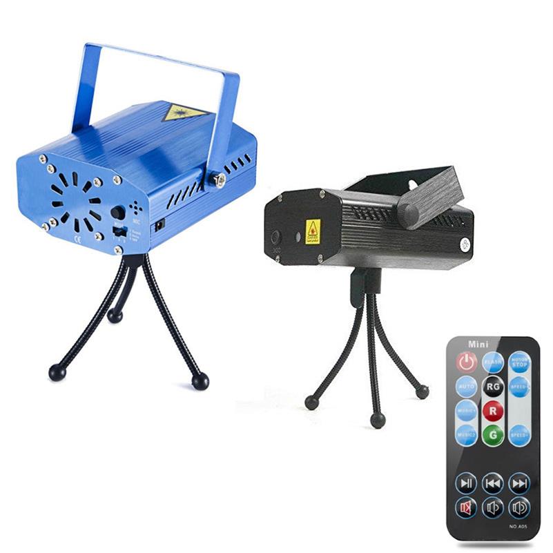 

1PCS MINI Projector Laser Light Christmas Laser Light remote RED and Green Portable LED Stage Light for Garden Party Holiday Disco301g