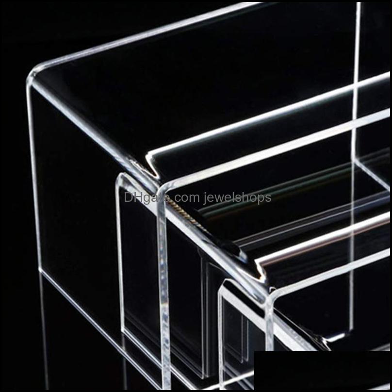 

Jewelry Pouches Bags Packaging Display Pouches Acrylic Risers 3 Size Steps Stand Anti-Corrosio Dhhox