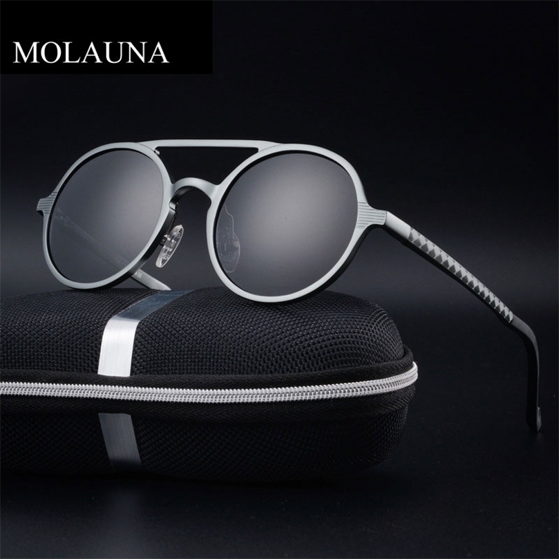 

Retro Round Steampunk Sunglasses Men Women Aluminum Mens Polarized Sunglasses Classic Driving Male Glasses De Sol UV400 220616
