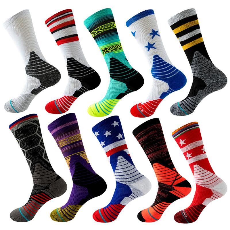 

Men's Socks Basketball Men Professional Compression National Team Designer CalcetinesMen's, White