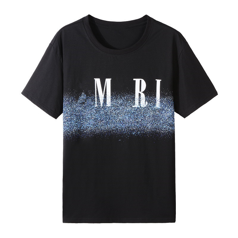 

High quality Amirs t shirts cotton tee for men summer printed short sleeve hip hop tee, #002