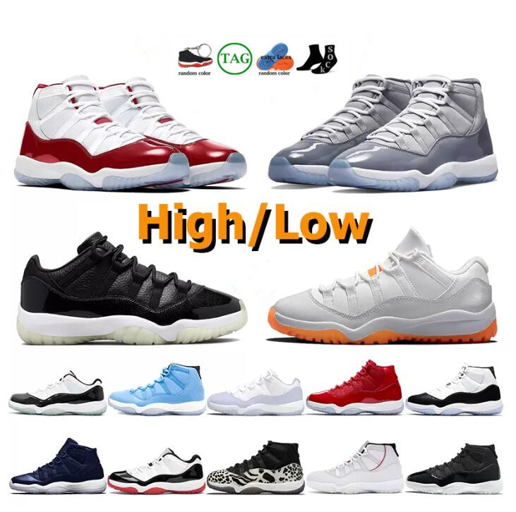 

5A Cool Grey mens basketball shoes Jumpman 11s Concord Bred Pure Violet Space Jam Cap and Gown 11 72-10 low Win Like 82 96 Legend Blue Rose, 16