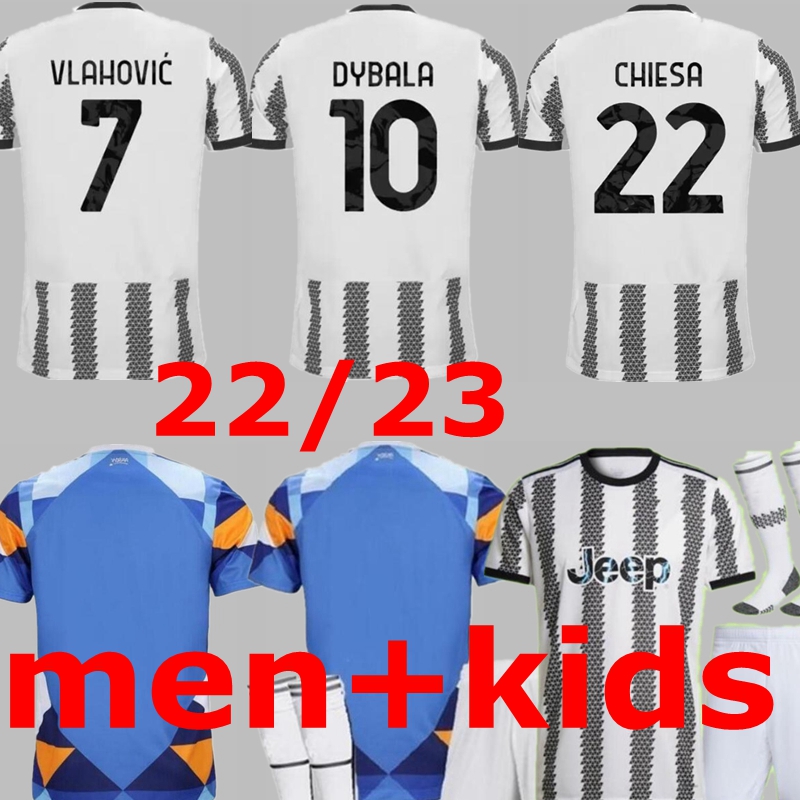

22 23 soccer jersey Maglie da calcio Juventus Kean Dybala Morata Chiesa Vlahovic de Ligt McKennie Locatelli Cuadrado Juve Football Shirt Men Kit Kits Uniform kids men, Multi