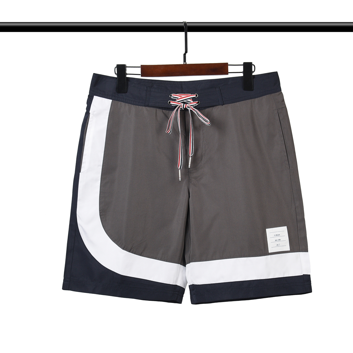 Pantalon de plage pour hommes étanches pour hommes Summer Sports à rayures Stripted Blocker à cinq points Pantalon à patte droite couple Vacon Di