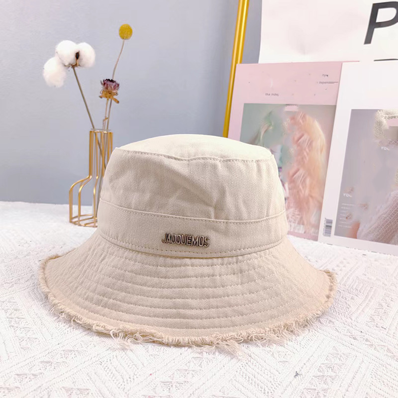 

Dupe JACKEMUS Women's wide brimmed hat Le Bob Artichaut Fisherman's hat Fashion anti outer line mask sunscreen hat