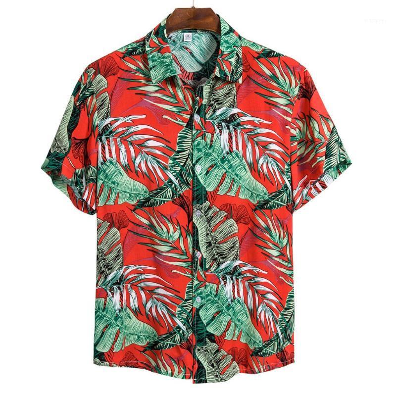 

Ethnic Mens Dress Shirt Brand Lapel Clothing 2022 Short Sleeve Tops Fashion Casual Camisa Clubwear Party Men Streetwear Men's Shirts, Red