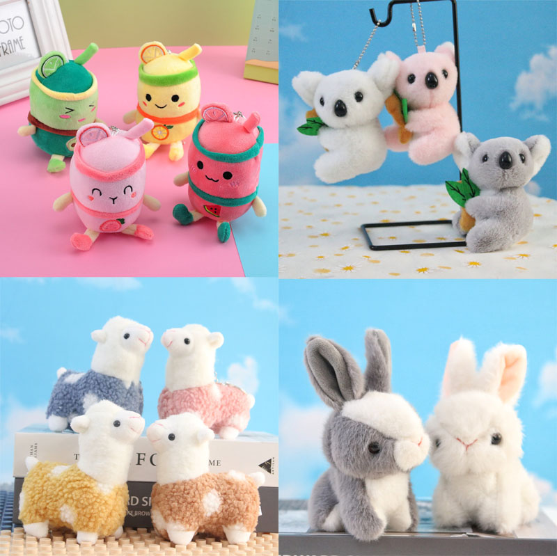 

Wholesale 10-15cm Cartoon Milk Tea Cup Octopus keychain pendant activity small gift jewelry Plush toy School Company Event Gift, Deep blue