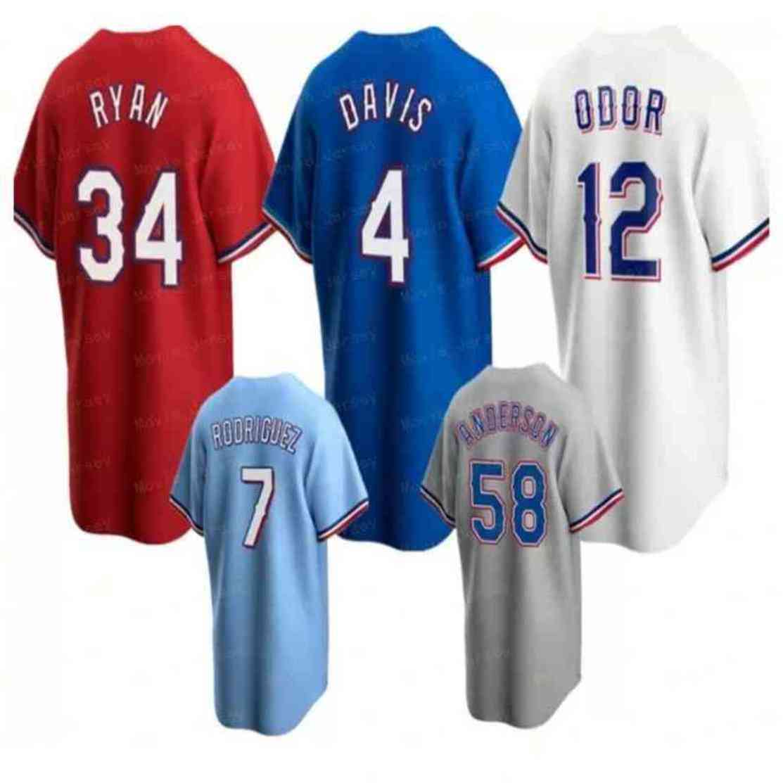 

34 Nolan Ryan 5 Corey Seager Texas Baseball Jersey Rangers Mens Marcus Semien Eli White Willie Calhoun Mitch Garver Jonah Heim Nathaniel Lowe Jose Trevino Sam Huff X1, Men