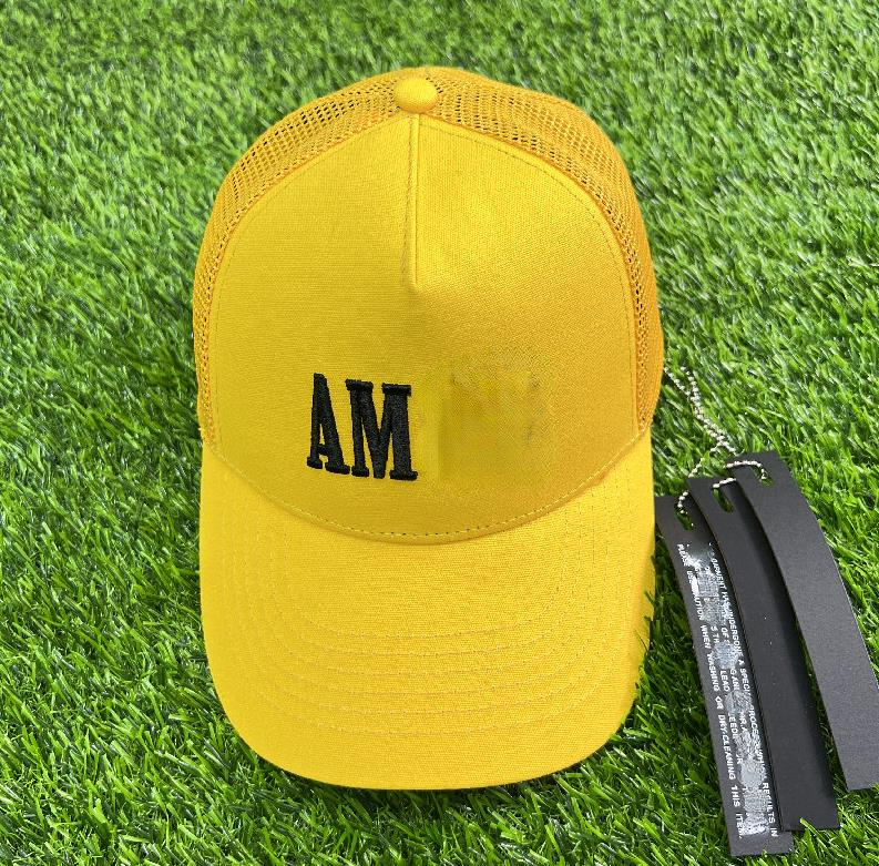 

New Designers Ball Caps Trucker Hats Fashion Embroidery Letters High Quality Baseball Cap Yellow