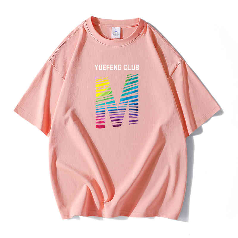 

Summer short sleeve lovers casual top 2022 new fashion brand cotton T-shirt versatile men's wear, White
