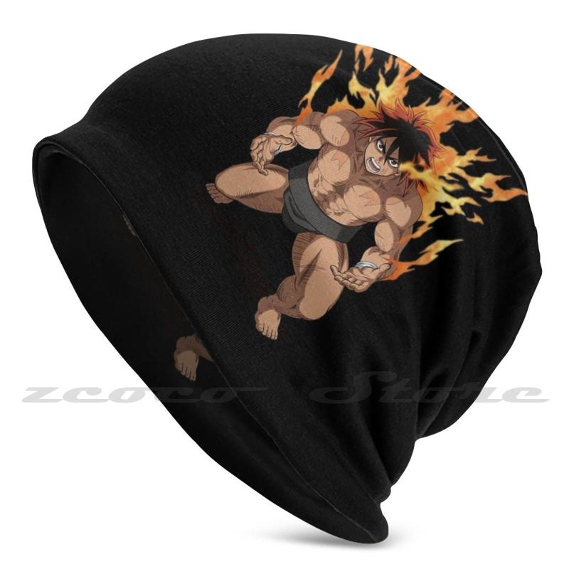 

Berets Hinomaru Ushio Knit Hat Elastic Soft Personalized Pattern Present Cap Sumo Zumou Anime Manga, Adult black mask