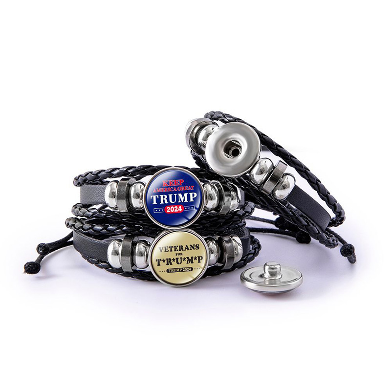 

Party Favor Trump 2024 Wristband Adjustable Strap Bracelet