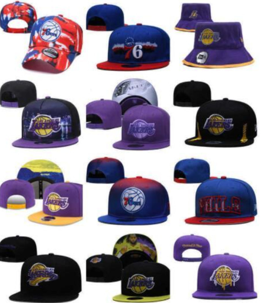 

Snapbacks Philadelphia''76ers''hats Los Angeles''Lakers''Basketball Sports Caps Adjustable Fit Hat, Red