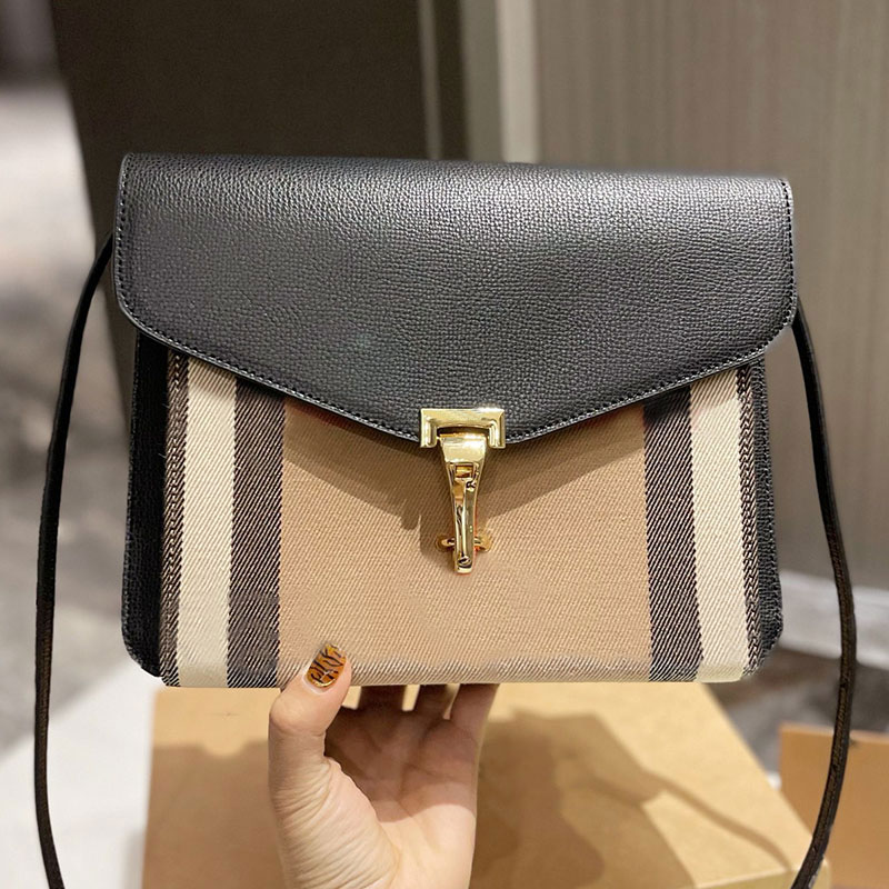 

Plaid Messenger Crossbody Shoulder Women Bags Handbag Purse Underarm Bag Flip Lady Genuine leather Handbags Fashion letters Adjustable strap, Blue