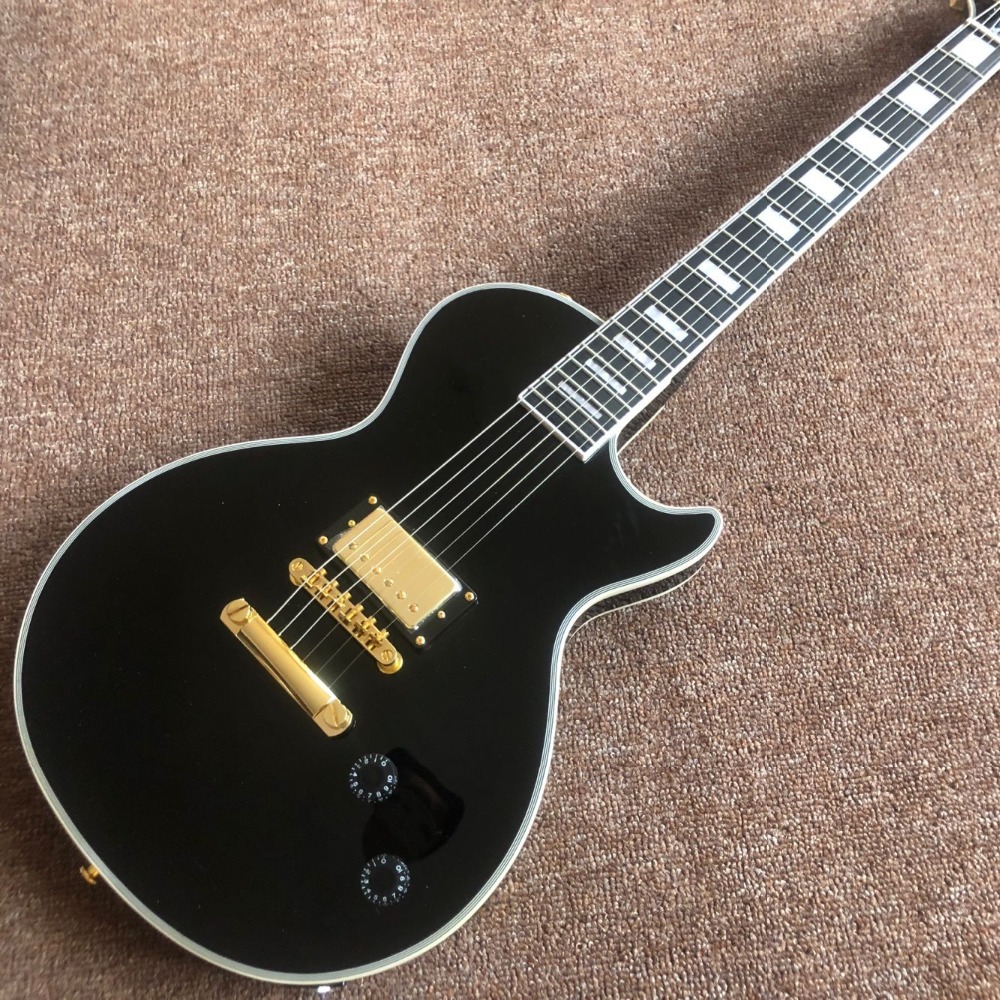 New arrival top quality 1959 R9 Vos custom black beautify Electric Guitar Ebony fingerboard A piece of pickup Golden hardware