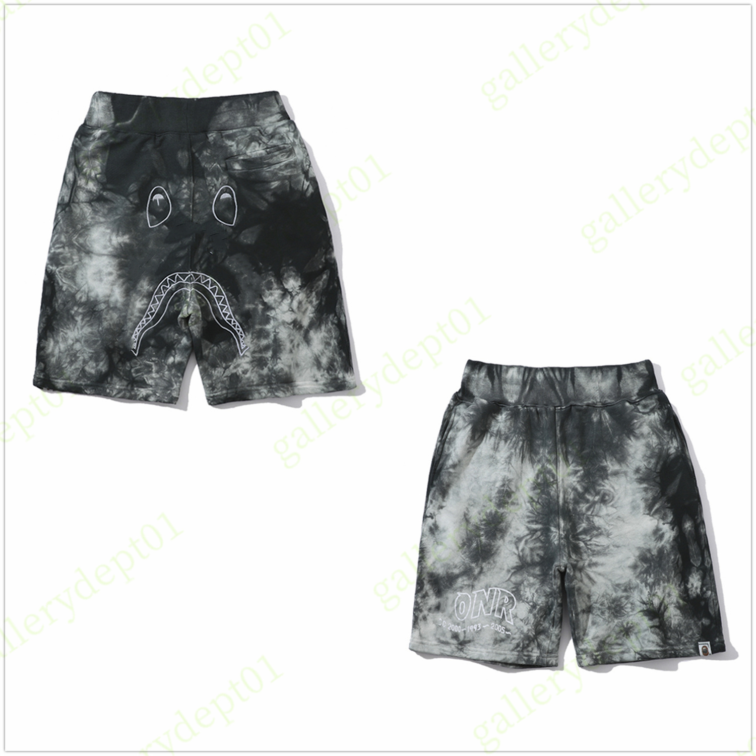 

mens shorts designer shorts women swim shorts shark Camo mesh print color Luminous gym swimming inaka Classic Colored Reflective Alphabet letter patch fleece B02, 1pcs button