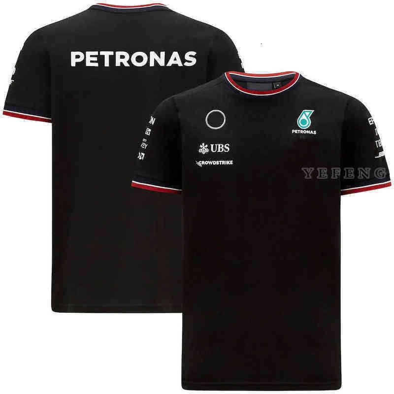 pour Mercedes Formule 1 Petronas Motorsport F1 Racing Men's Teamline T-shirt Casual T-shirt Jerseys de voiture d'été